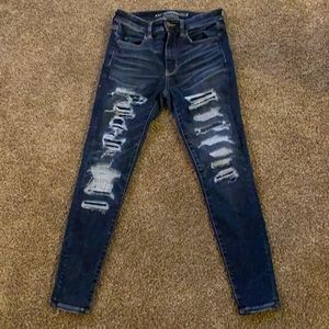 American Eagle Super Super Stretch Hi-Rise Jegging, size 4 short